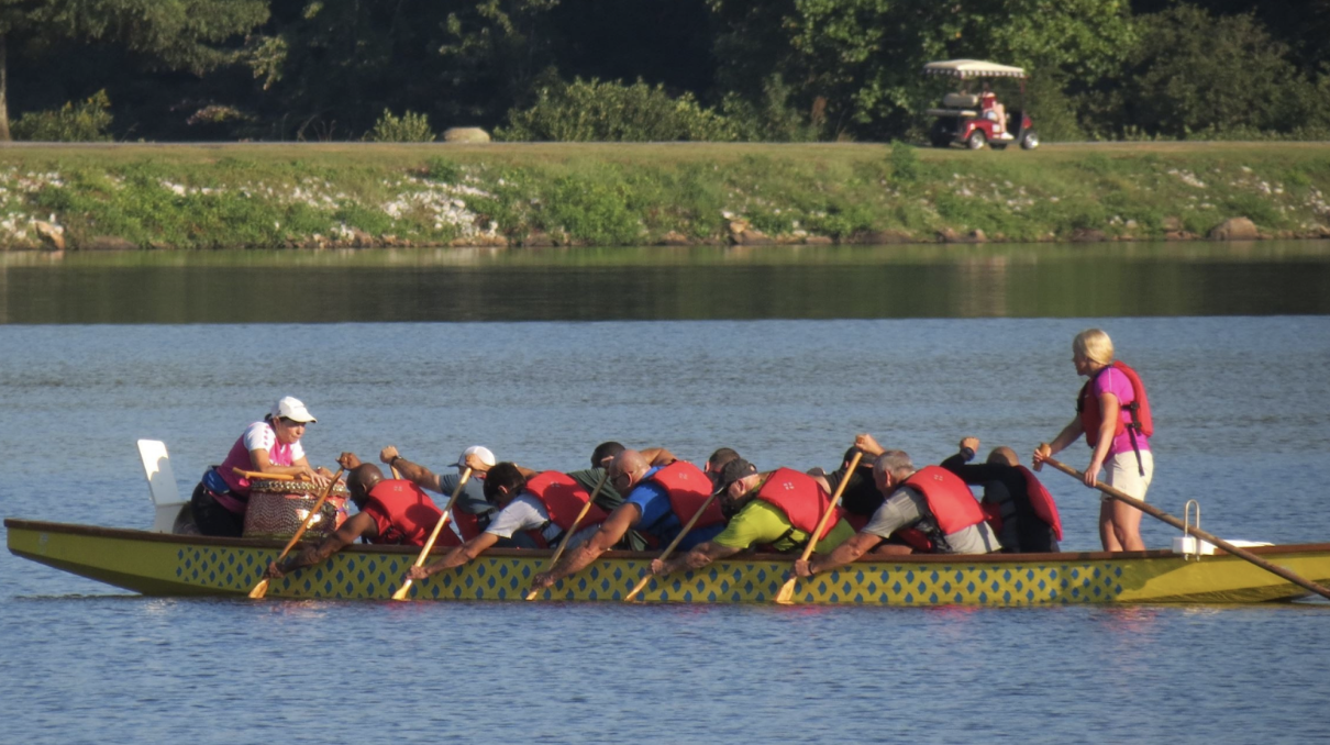 Dragon Boats on the Water in Peachtree City this...